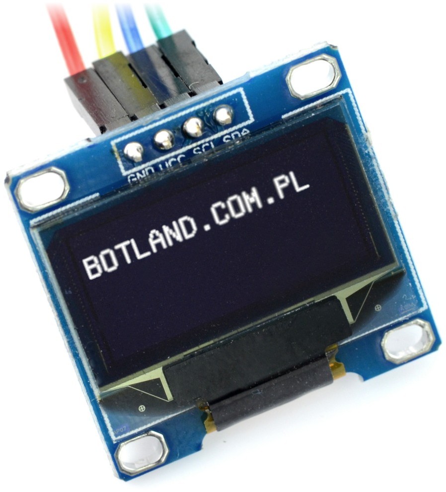 OEM Wyświetlacz OLED biały graficzny 0,96'' 128x64px I2C GRL-14011