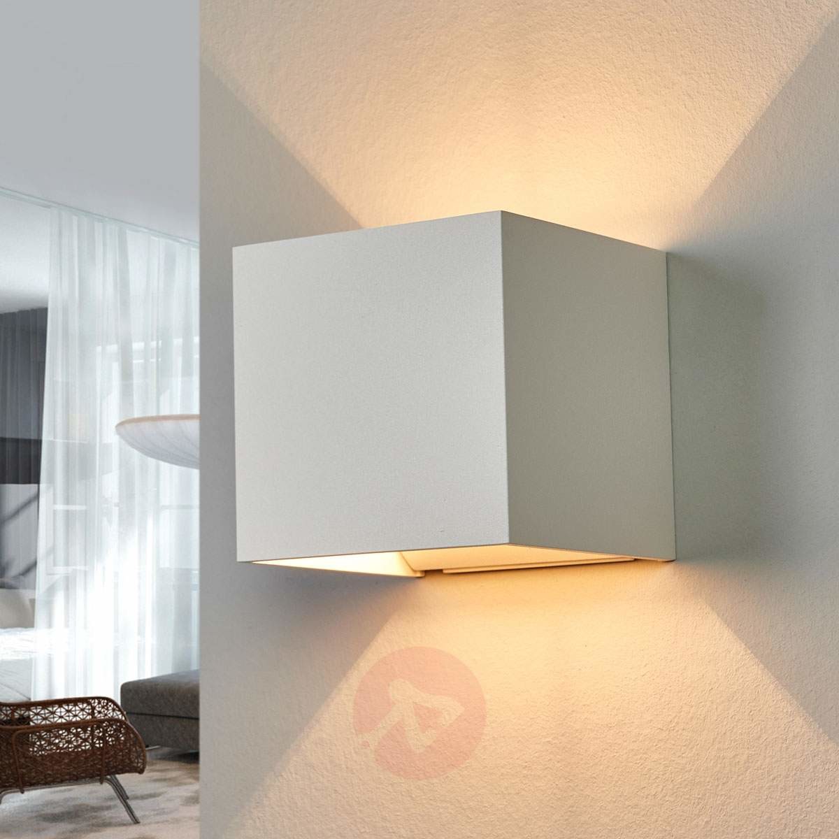 Lampa ścienna SIRI w Białym matowym kolorze