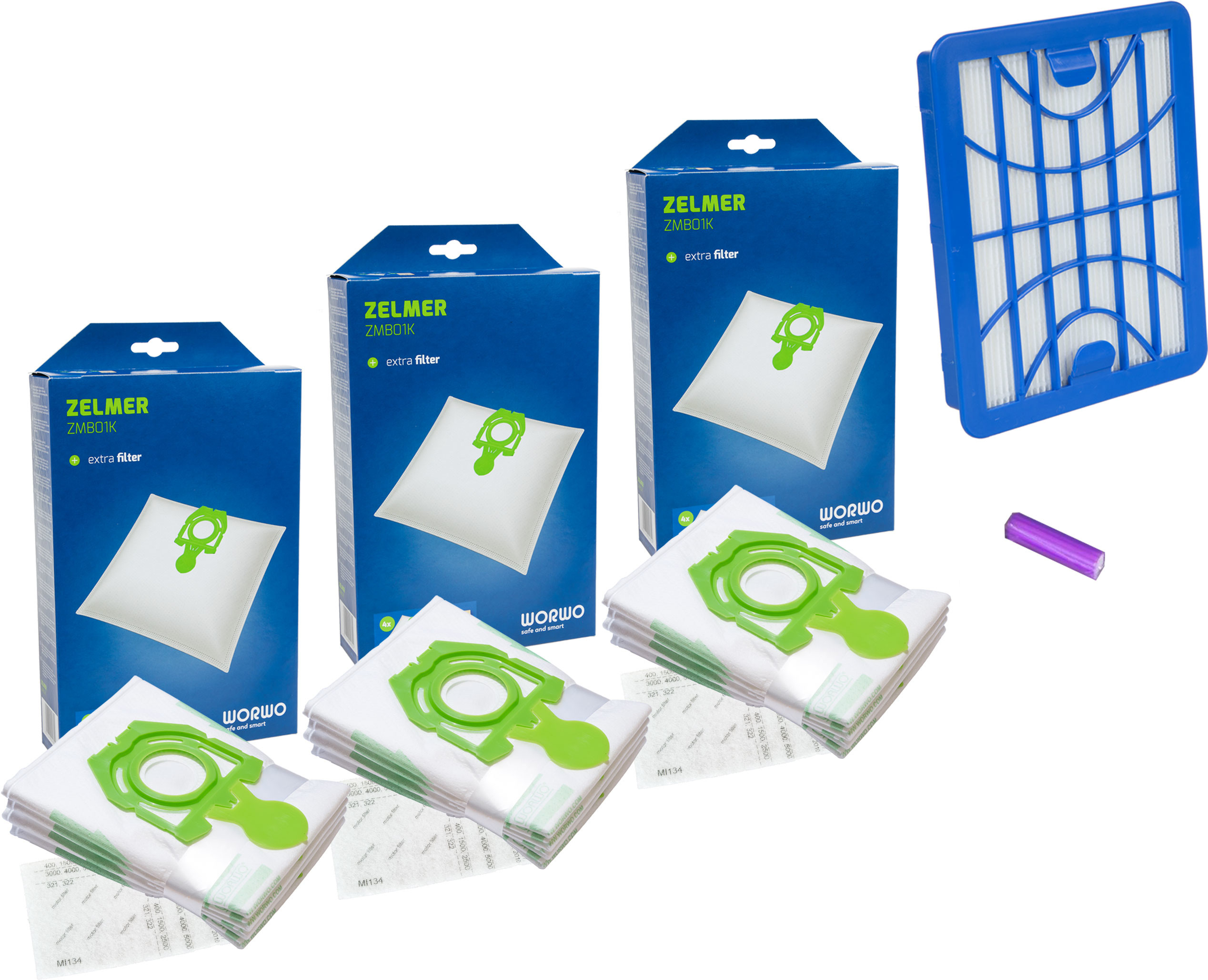 Zelmer Filtr Hepa Worki 12szt Syrius Orion Cobra 2