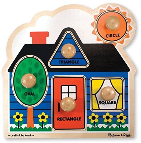 Melissa & Doug 12053 Puzzle korki z dużymi, pierwsza kształtów