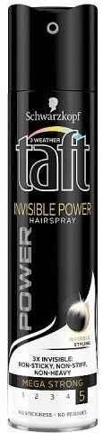 Schwarzkopf Invisible Power Hairspray lakier do włosów w sprayu Mega Strong 250ml 77478-uniw