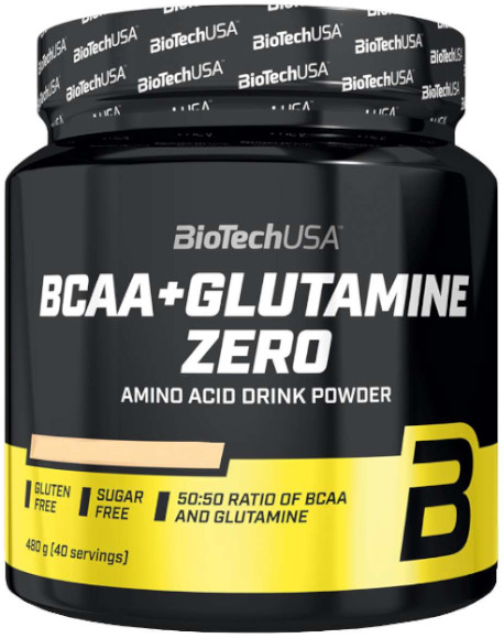 Biotechusa AMINOKWASY BIOTECH BCAA+GLUTAMINE ZERO 2 x 480G Smaki Cytryna