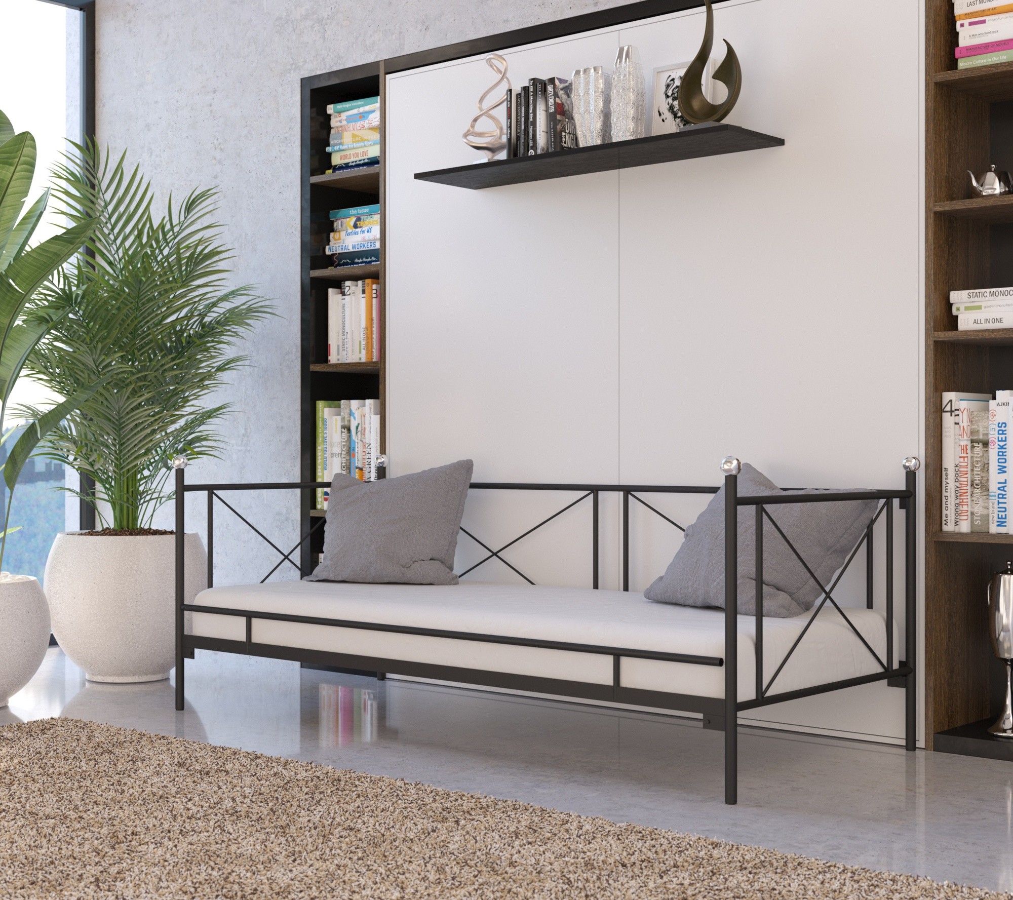Lak System Łóżko metalowe sofa Premium - wzór 22 22