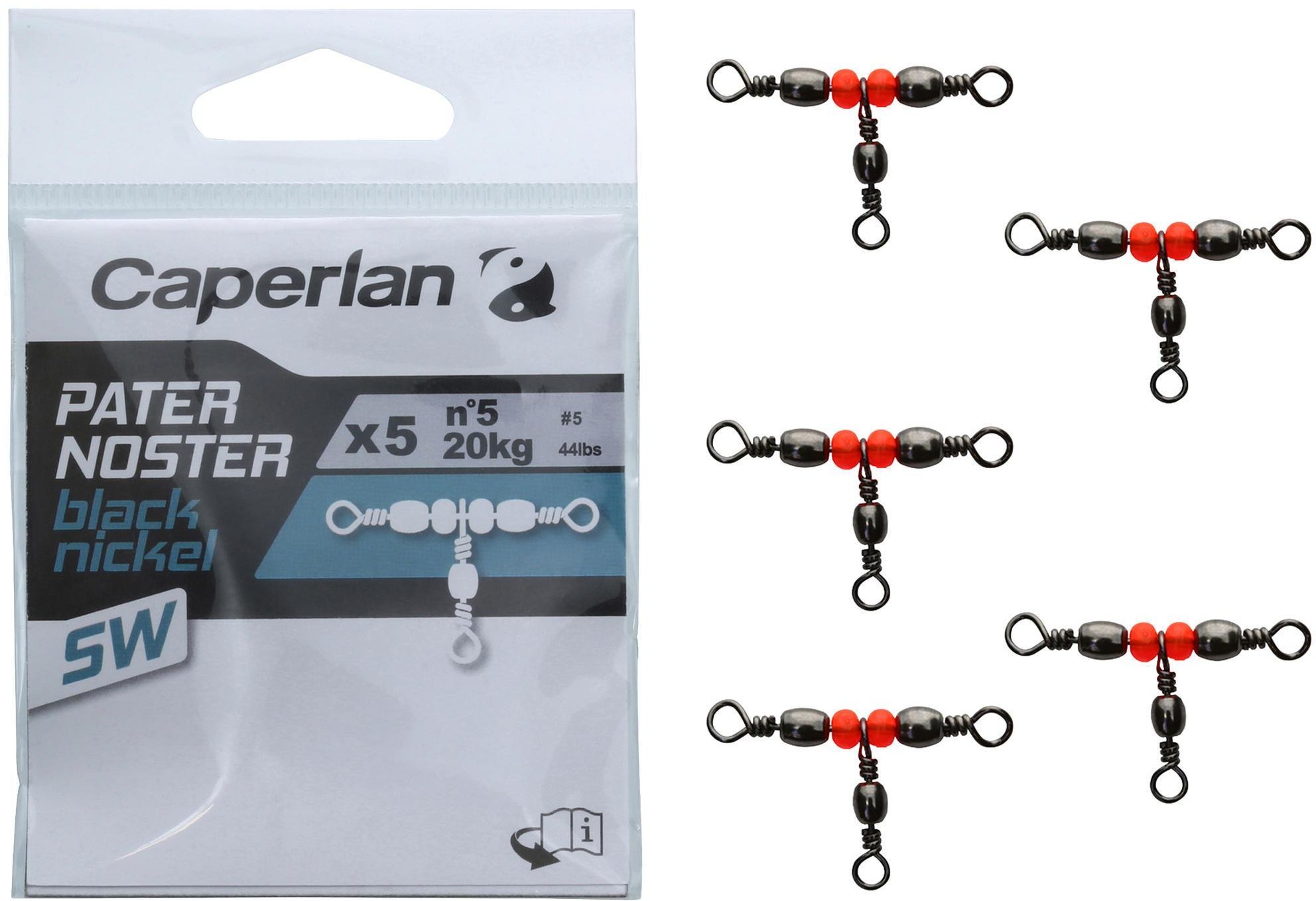 CAPERLAN Krętlik PATERNOSTER BLACK NICKEL SW x 5 Unisex