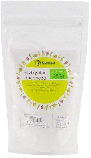 KruKam Cytrynian magnezu farmaceutyczny Chelat 250g