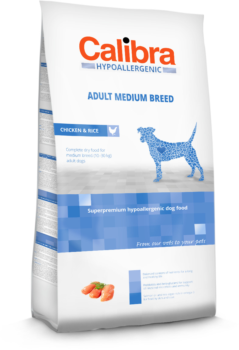 Calibra Hypoallergenic karma dla dorosłych psów średnich ras Adult Medium Breed 14 kg