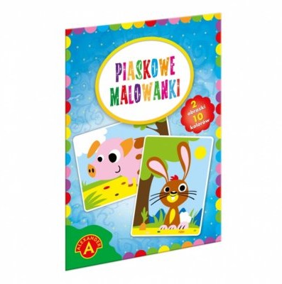 Alexander Piaskowe malowanki Świnka królik