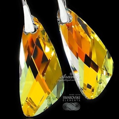 Swarovski kolczyki AURORA WING Srebro CERTYFIKAT
