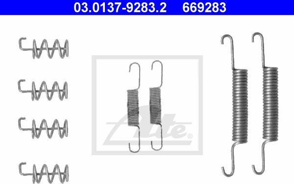 ATE ZESTAW INSTALACYJNY SZCZĘK 03.0137-9283.2 VOLVO S80 II 2.5T 12