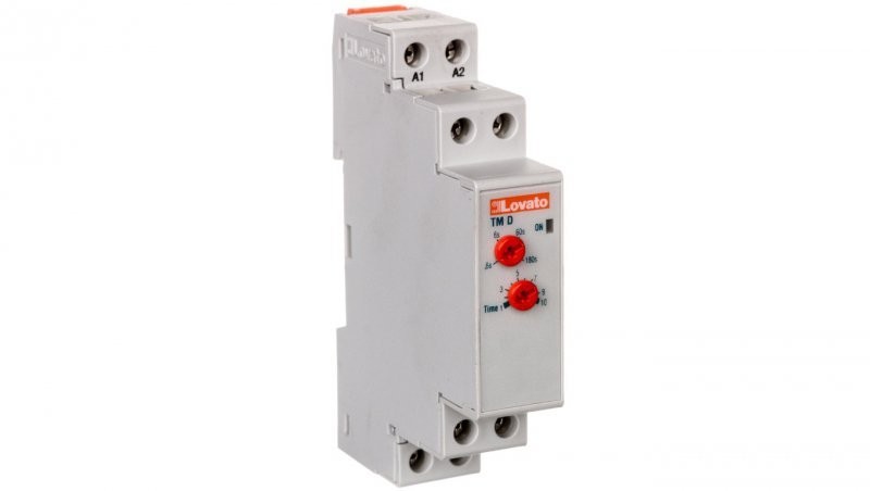 Lovato Przekaźnik czasowy 1P zwłoczny 0,06-180s 5A 24-240V AC/DC z opóźnionym odpadaniem TMD TMD