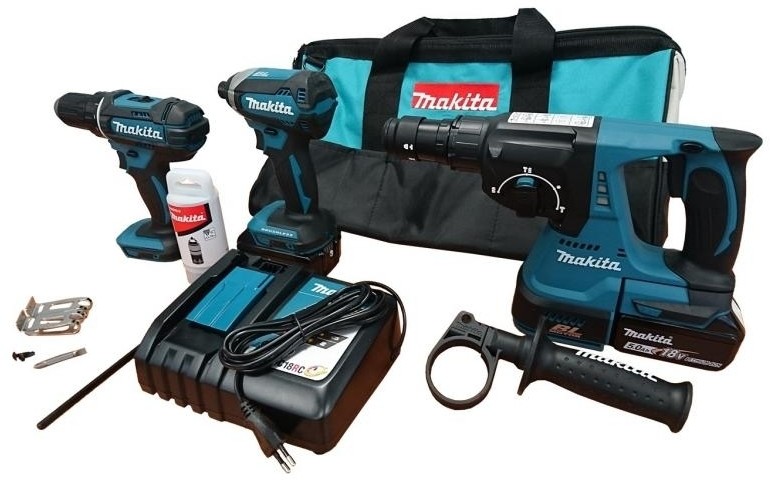 MAKITA Akumulatorowy zestaw combo 3 narzędzi (DLX3089T)