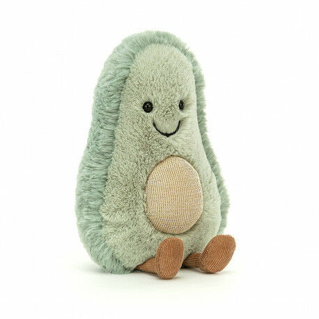 Jellycat MASKOTKA PLUSZOWA Amuseable Glisten Avocado UŚMIECHNIĘTE AWOKADO - 18 cm OWOCE A3GAV