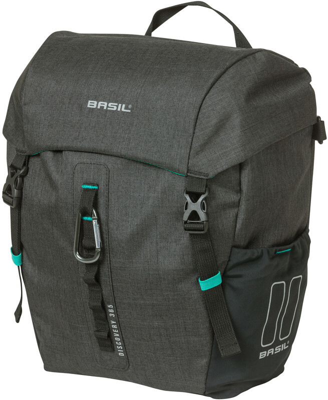 Basil Discovery 365D Single Pannier Bag M 9l, black melee 2021 Sakwy 18043