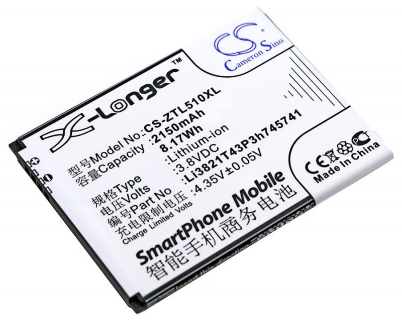 Фото - Акумулятор для мобільного CameronSino ZTE Blade L5 Plus / Li3821T43P3h745741 2150mAh 8.17Wh Li-Ion 3.8V (Cameron 