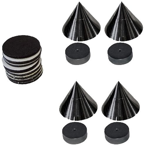 DynaVox Spikes Dynavox Absorber o mocy Sub, zestaw -elementowy/czarnym, 1 zestaw, czarny 205044