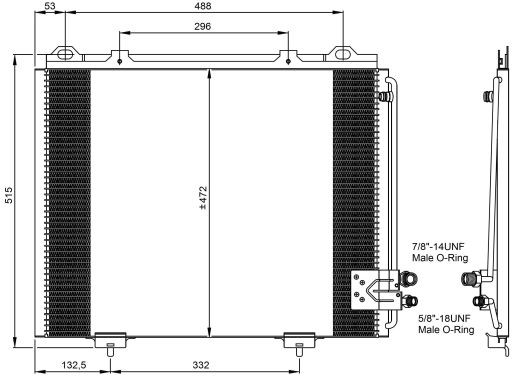 NRF Skraplacz, klimatyzacja NRF 35228