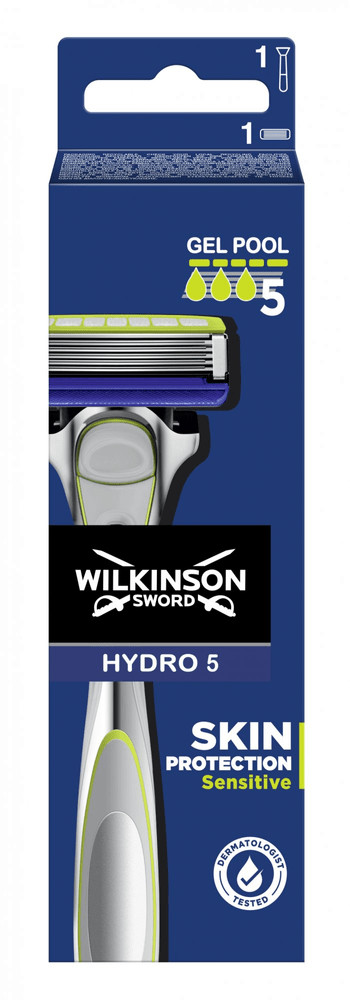 Wilkinson maszynka do golenia Hydro 5 Skin Protection Sensitive + 1 wymienna głowica