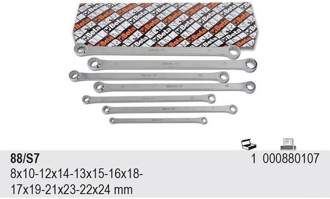 Beta KPL.KL.OCZK.PROSTYCH B.DŁ.8-24MM 7SZT. 88/S7