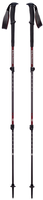 Black Diamond Trail Kijki trekkingowe Kobiety, czerwony 100-125cm 2021 Kijki BD1125082009ALL1