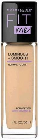 Maybelline Fit me! Luminous + Smooth Foundation Rozświetlający podkład do twarzy z SPF18 130 Buff Beige 30ml 58191-uniw