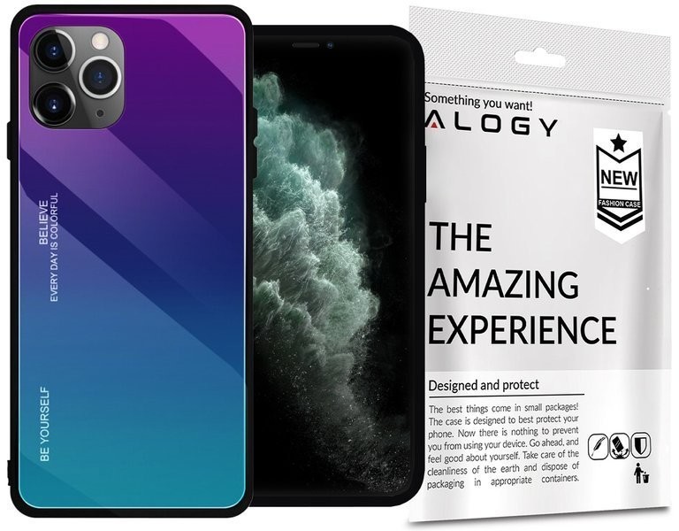 Alogy Etui Aurora Armor do Apple iPhone 11 Pro Max fioletowo-niebieskie 03 8196X4/5