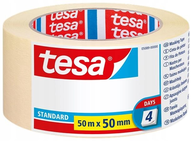 Tesa 5089 Taśma malarska Standard 6 szt 50mmx50m