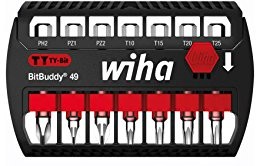 Wiha sb7946ty904 bity, BitBuddy Ty-bit; PH/PZ/TORX, 49 MM, nadaje się do wszystkich rodzajów śruby, 0 W, 0 V, 6 sztuki