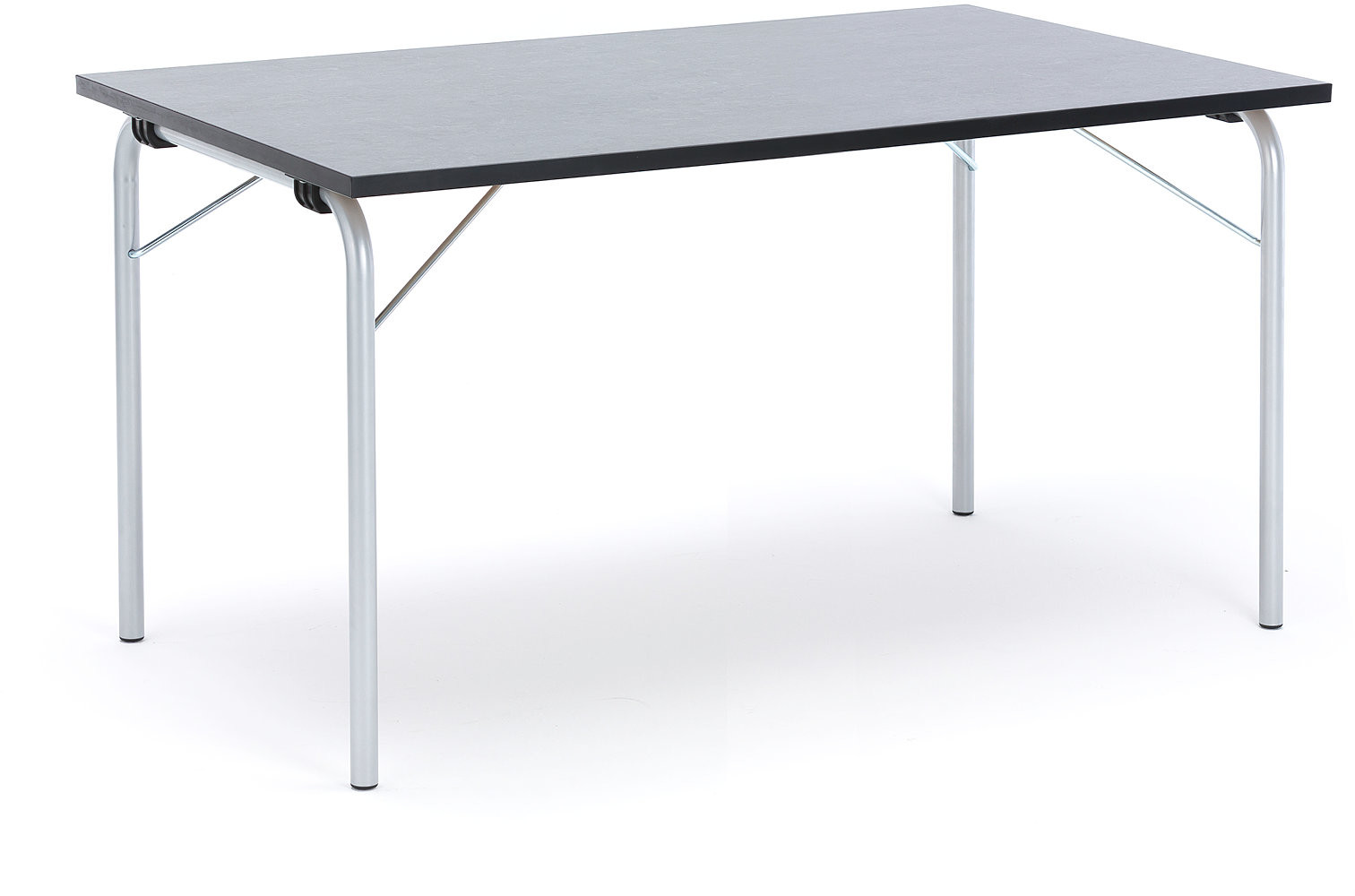 AJ Produkty Foldable table Nicke 1400x800 Forbo marmoleum decibel Vulcanic ash 387