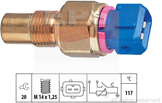 EPS CZUJNIK TEMPERATURY WODY SAXO/P206 1.830.553
