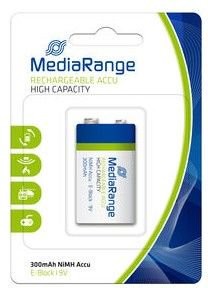 MediaRange Batterie Rechargeable Accu E-Block HR61 9V 1stk MRBAT124