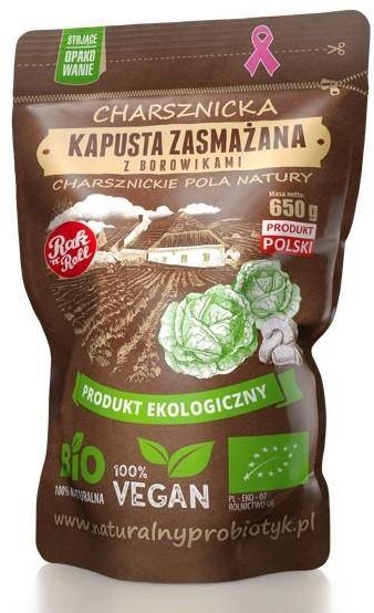 CHARSZNICKIE Kapusta zasmażana z borowikami BIO 650g