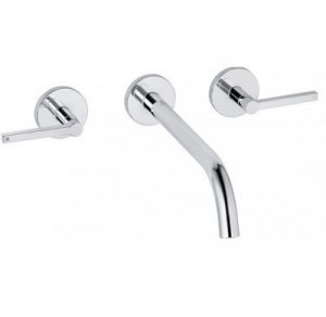 Kludi 201460515 NOVA FONTE Puristic ścienna bateria umywalkowa wylewka 240 mm uchwyty proste