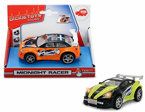 Dickie Toys 203762000  Midnight Racer, 2-posortowane pojazdu