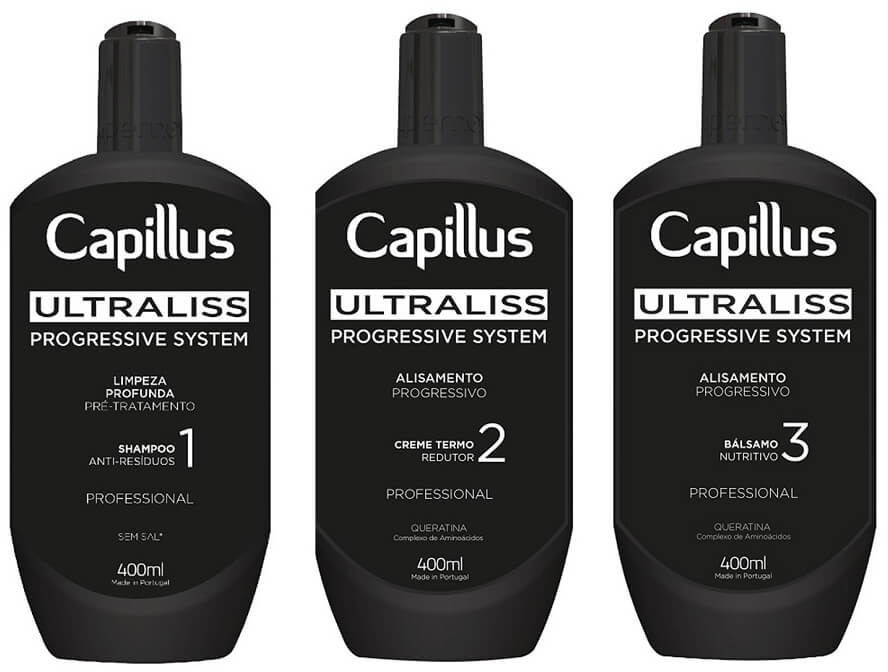 Capillus Capillus Ultraliss Progressive System Nanoplastia, zestaw do nanoplastii 3x400ml 17582