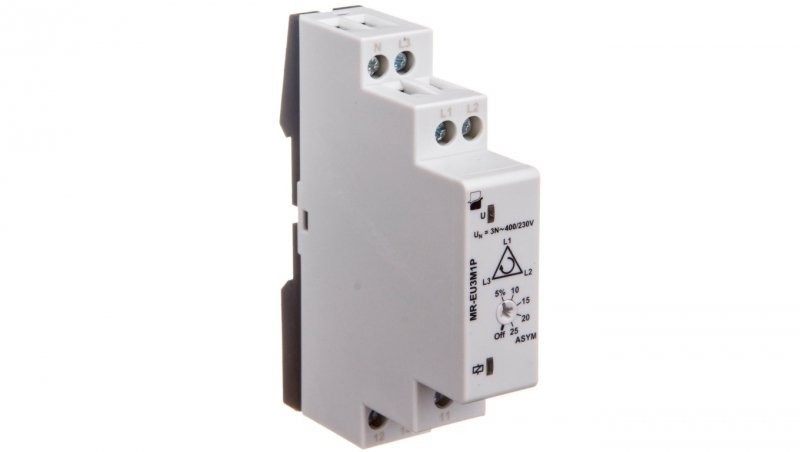 Relpol Przekaźnik nadzoru kolejności zaniku i asymetrii faz 1P 5A 230/400V MR-EU3M1P 2612868 2612868