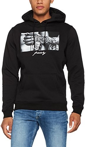 Mister Tee PRAY 2.0 bluza z kapturem z bluza bluza z kapturem z nadrukiem dla kobiet i mężczyzn, czarny, m MT492