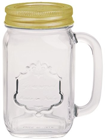 Excelsa Mug kubek dozownik i Country z kapsułki CL 48, szkło, przezroczysty, 7.5 x 10 x 13.5 cm 49865