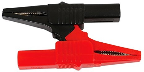 Laser 6542 krokodyl klipsy, zestaw 2 LAS6542