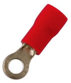 Connect hohldeck kotwica ring terminal 6.4 MM, czerwony, 100 sztuk 30146
