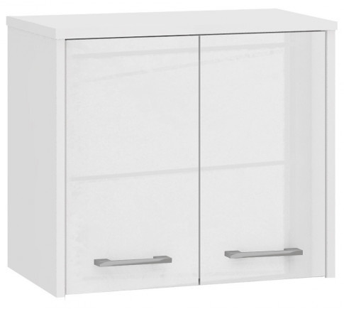 Biała wisząca szafka łazienkowa w połysku Zofix 4X