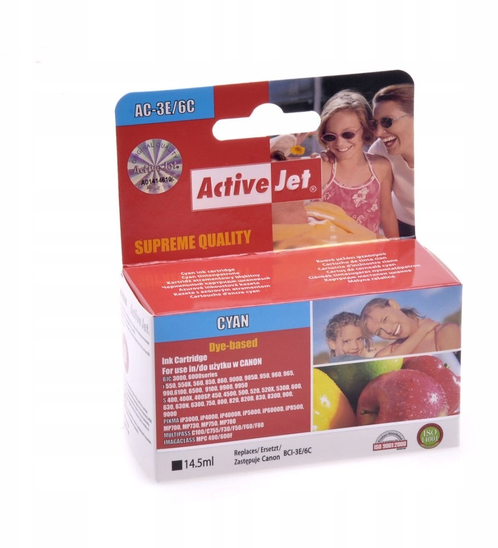 Canon ACJ-AC-3E/6C Tusz BCI-3E Cyan