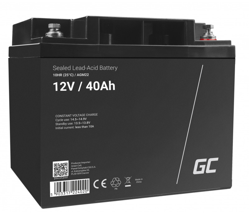 Green Cell Akumulator AGM VRLA 12V 40Ah AGM22