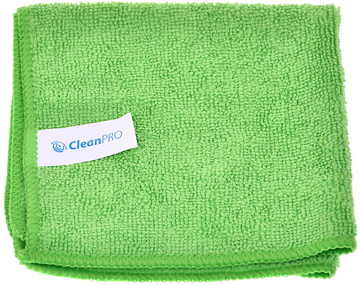 Clean Ścierka z mikrofazy zielona CleanPRO ULTRA SOFT 30x30 cm 404254