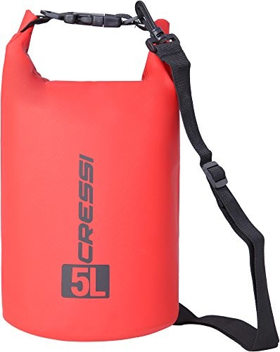 Cressi Dry Bag  wodoszczelna kieszenie z długą szyjką z regulowanym paskiem na ramię  Jazda na łodzi do nurkowania, pływania, surfowania, nurkowania,, wędkowanie, rafting, pływanie, camping i snowboar XUA928310