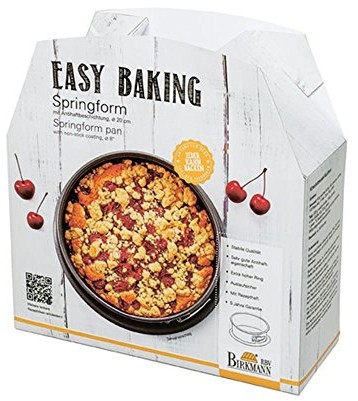 RBV Birkmann Birkmann 1010750010 Spring kształt z dołączonym do podłogi, Easy baking, 24 cm, tworzywo sztuczne, szara, 5 x 3 x 2 cm 1010750010