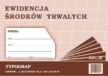 Druk ewidencja środków trwałych A5 48014)