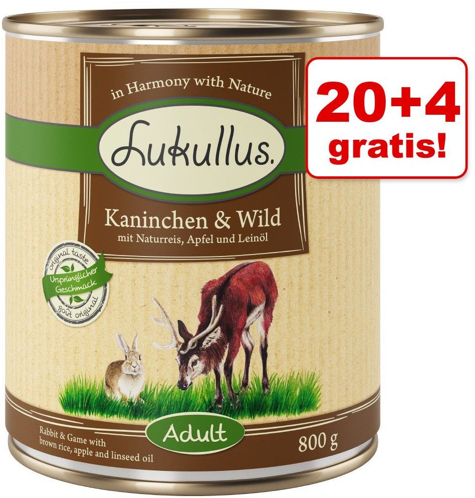 Lukullus Mieszany pakiet próbny Menu Gustico 6 x 800 g 4 rodzaje)
