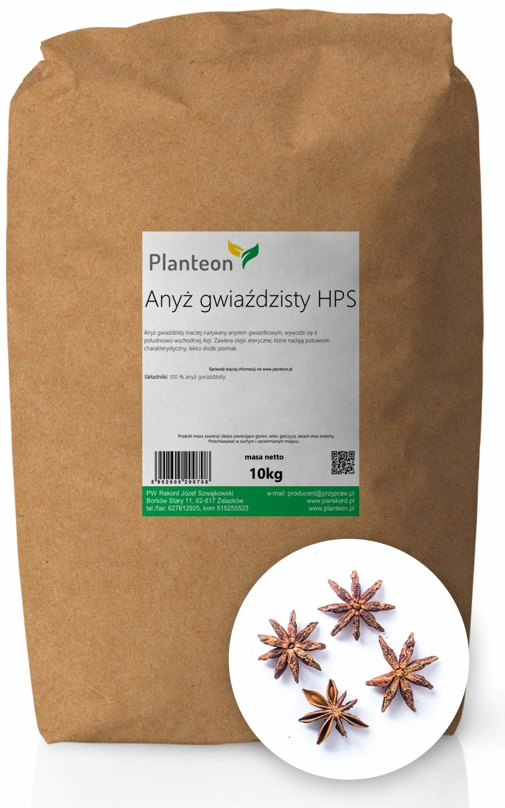 Planteon Anyż gwiaździsty HPS 10kg. 2-0001-06-7