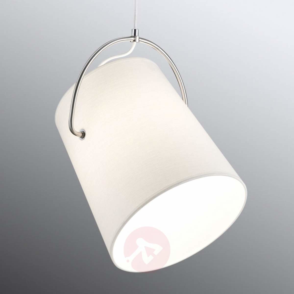 Trio Leuchten Odchylany, tekstylny klosz lampa wisząca Meran