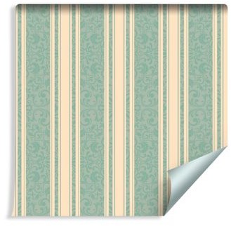 Muralo Tapeta Paski Retro i Ornamenty w Stylu Wschodnim 174698016 T_F_10mx53_W_174698016_A